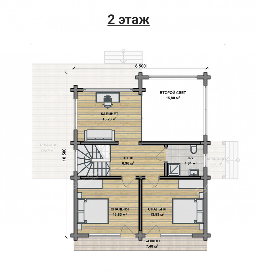 Дом из клееного бруса VZ-420 